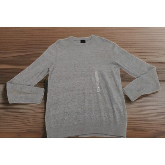 H&M Other - NWT H&M Men Crew Neck Long Sleeve Sweatshirt Sweater 100% Cotton Gray Size M